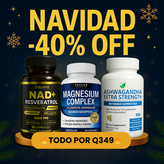 COMBO VITALIDAD⚡NAD + Ashwagandha + Citrato de Magnesio💊