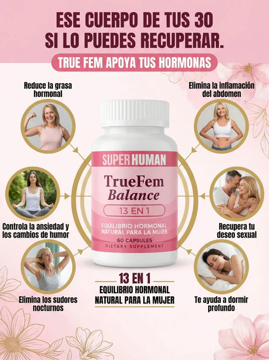 COMBO BIENESTAR TOTAL 💓TRUE FEM BALANCE + SERUM TRULY💓