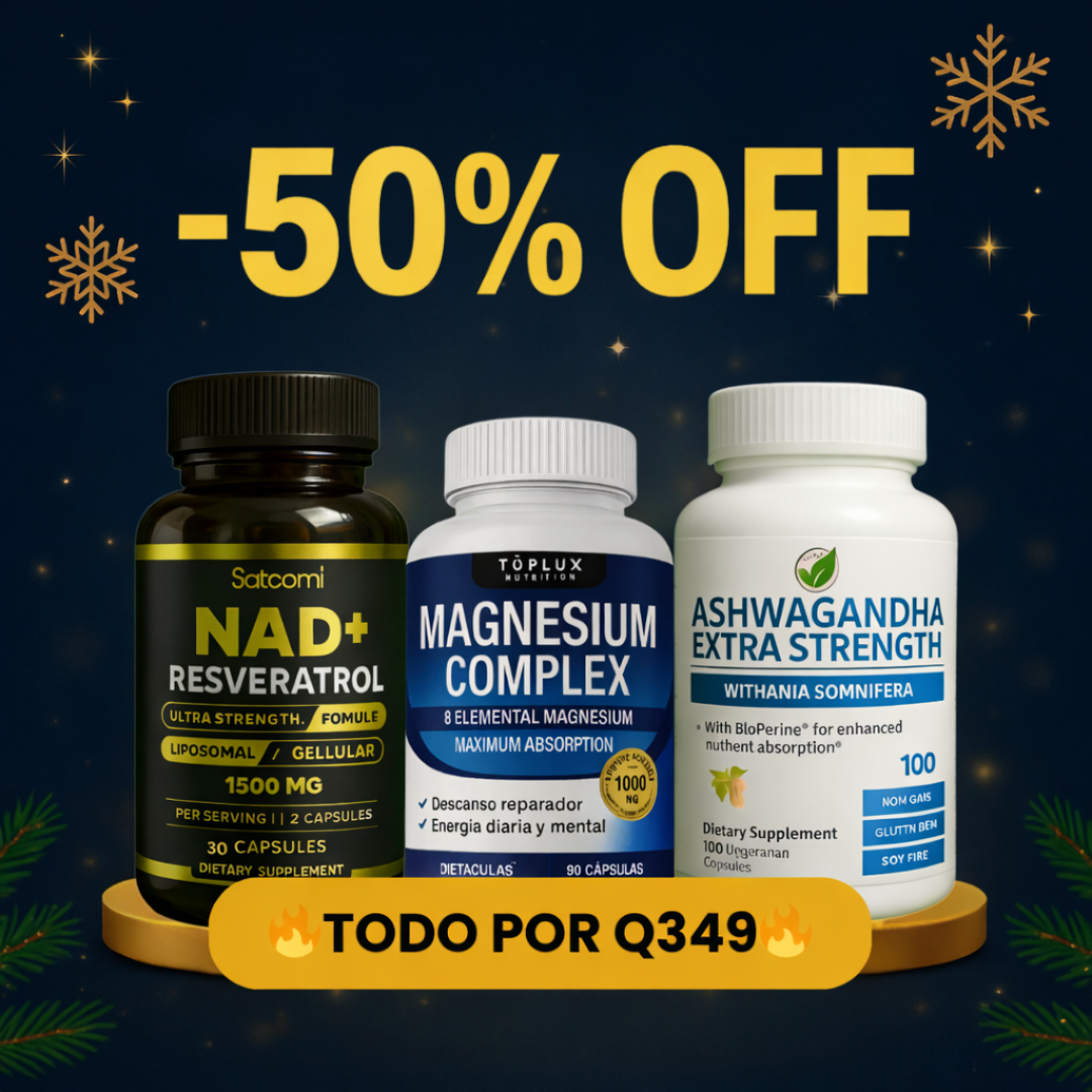 COMBO VITALIDAD⚡NAD + Ashwagandha + Citrato de Magnesio💊