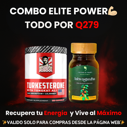 COMBO ELITE POWER 💪TURKESTERONE + ASHWAGANDHA⚡