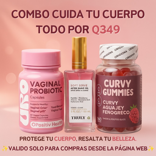 COMBO CUIDA TU CUERPO💝URO PROBIOTICO + CURVY GUMMIES + SERUM TRULY💝